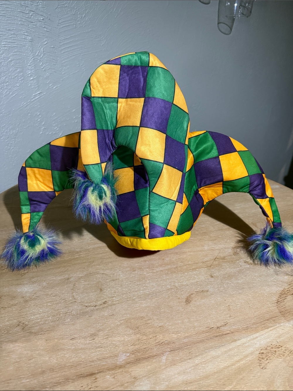 Kids Jester Hat Costume - Purple, Green & Yellow